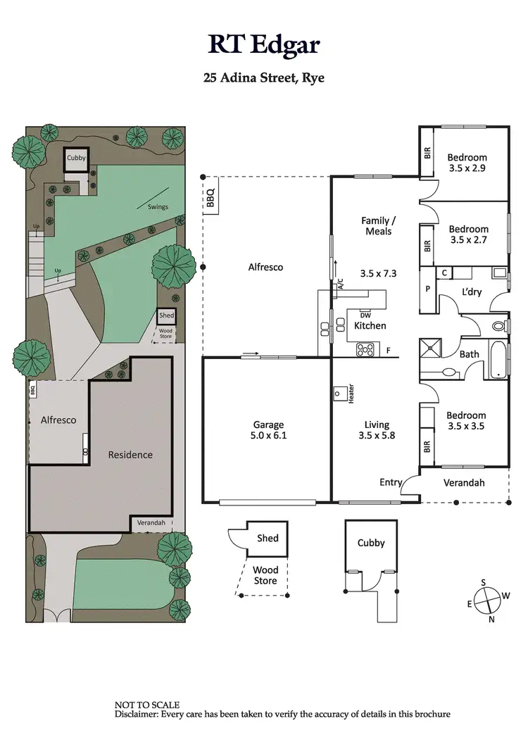 Floorplan of Homely house listing, 25 Adina Street, Rye VIC 3941