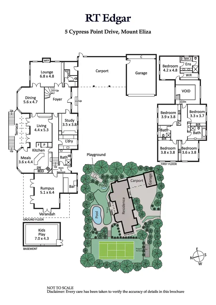 Floorplan of Homely house listing, 5 Cypress Point Drive, Mount Eliza VIC 3930