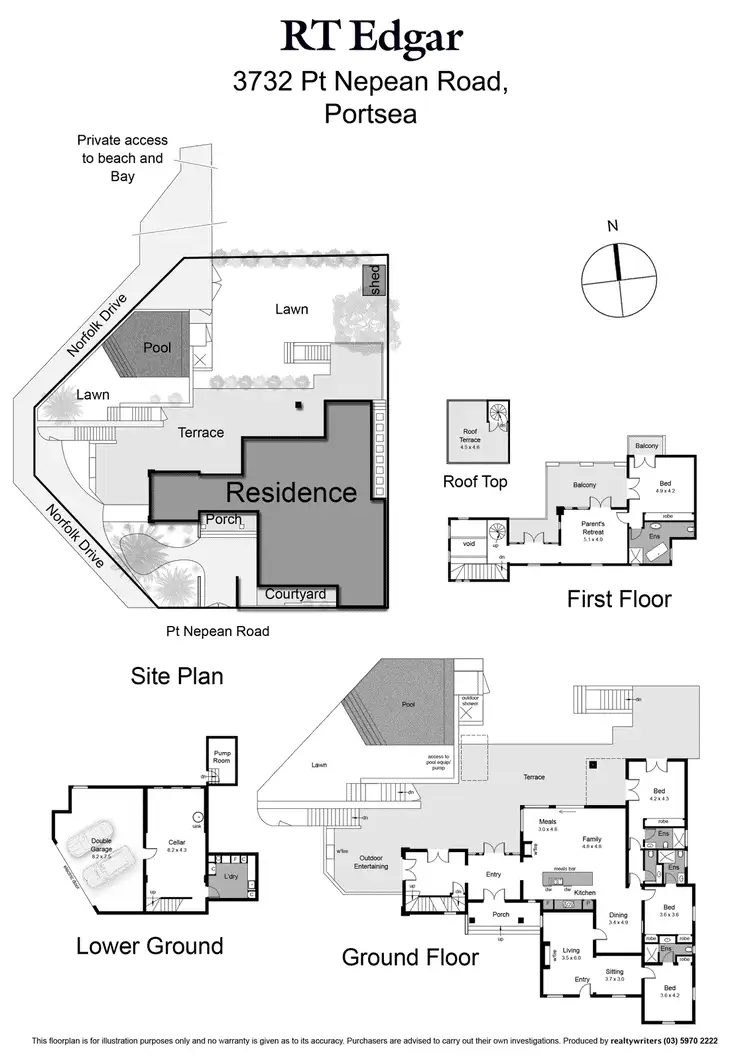 Floorplan of Homely house listing, 3732 Point Nepean Road, Portsea VIC 3944