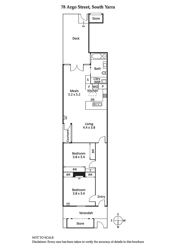Floorplan of Homely house listing, 78 Argo Street, South Yarra VIC 3141
