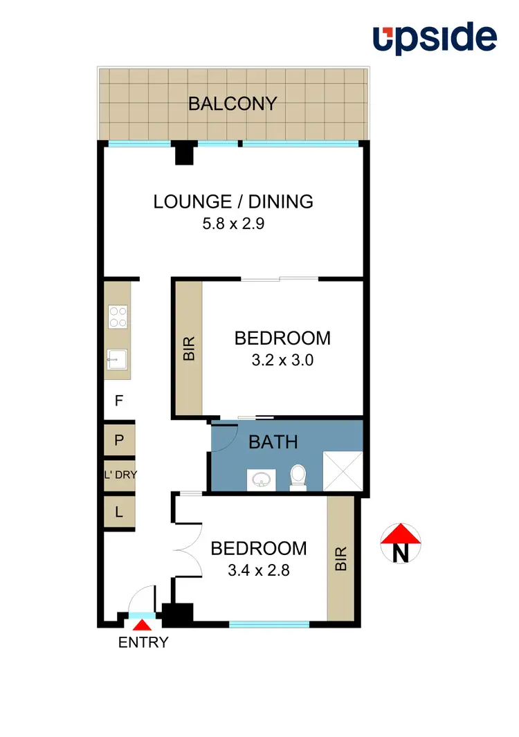 Floorplan of Homely apartment listing, 1407/50 Claremont Street, South Yarra VIC 3141