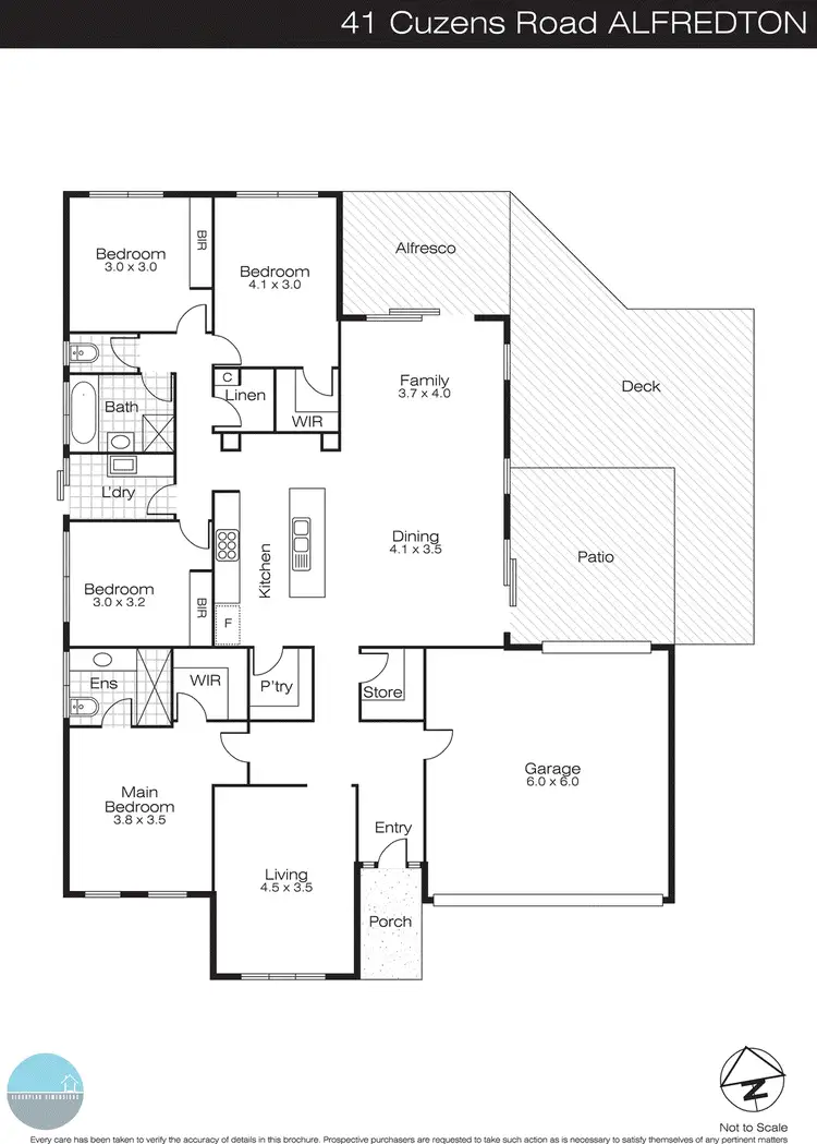 Floorplan of Homely house listing, 41 Cuzens Road, Alfredton VIC 3350