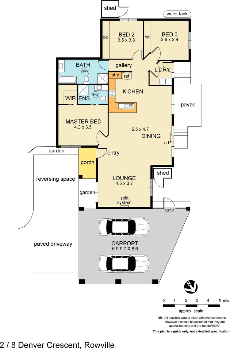 Floorplan of Homely unit listing, 2/8 Denver Crescent, Rowville VIC 3178