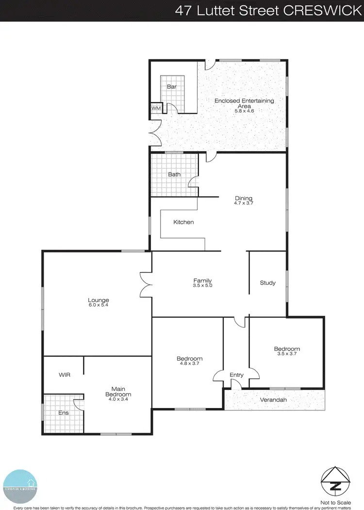 Floorplan of Homely house listing, 47 Luttet Street, Creswick VIC 3363