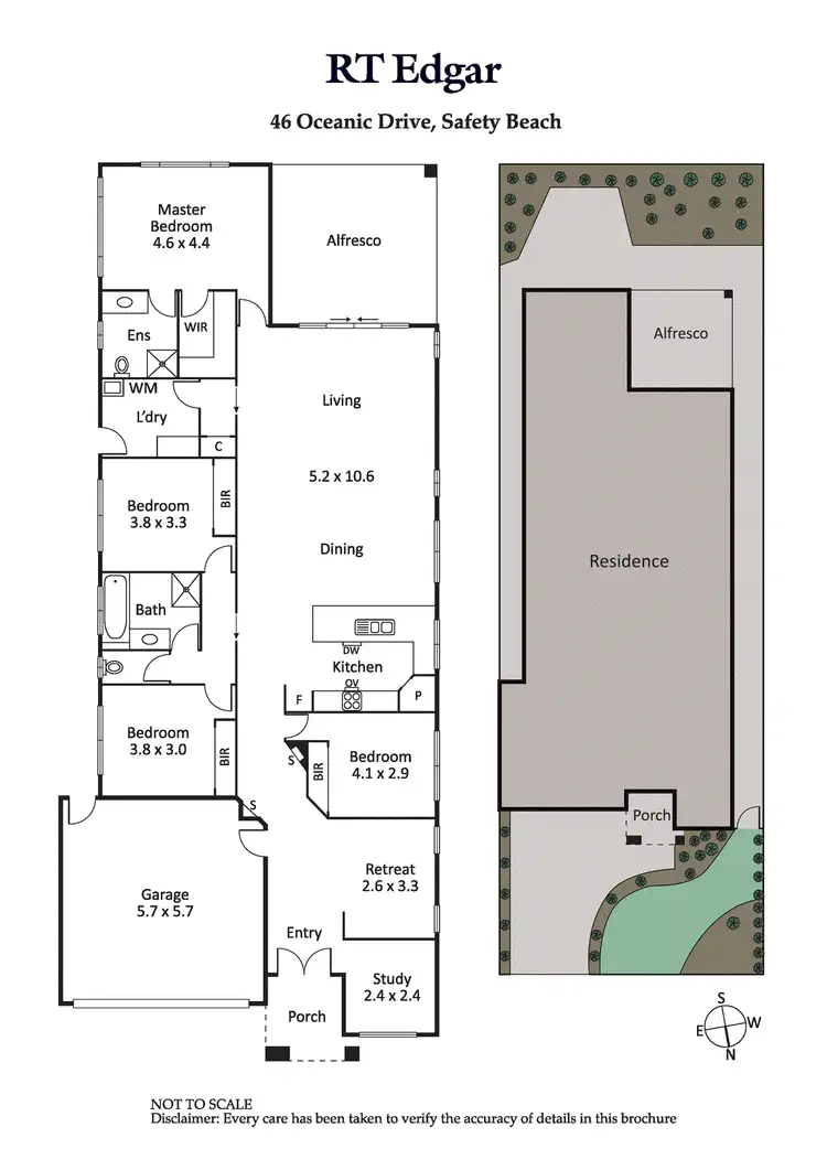 Floorplan of Homely house listing, 46 Oceanic Drive, Safety Beach VIC 3936