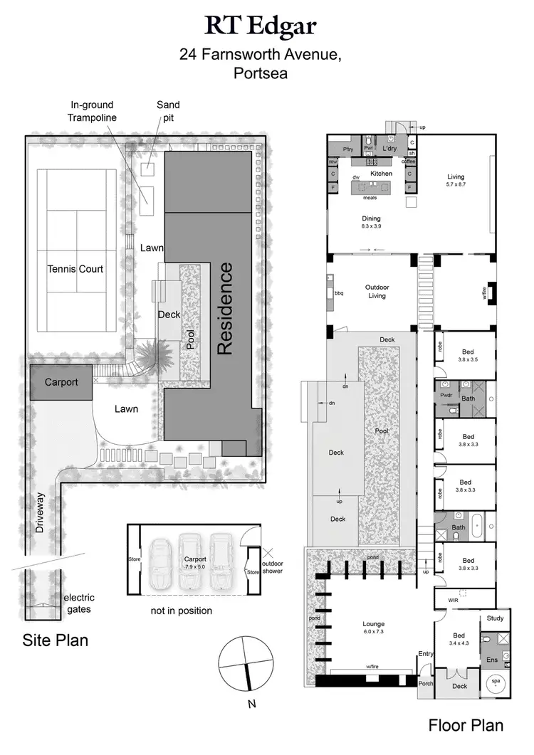 Floorplan of Homely house listing, 24 Farnsworth Avenue, Portsea VIC 3944