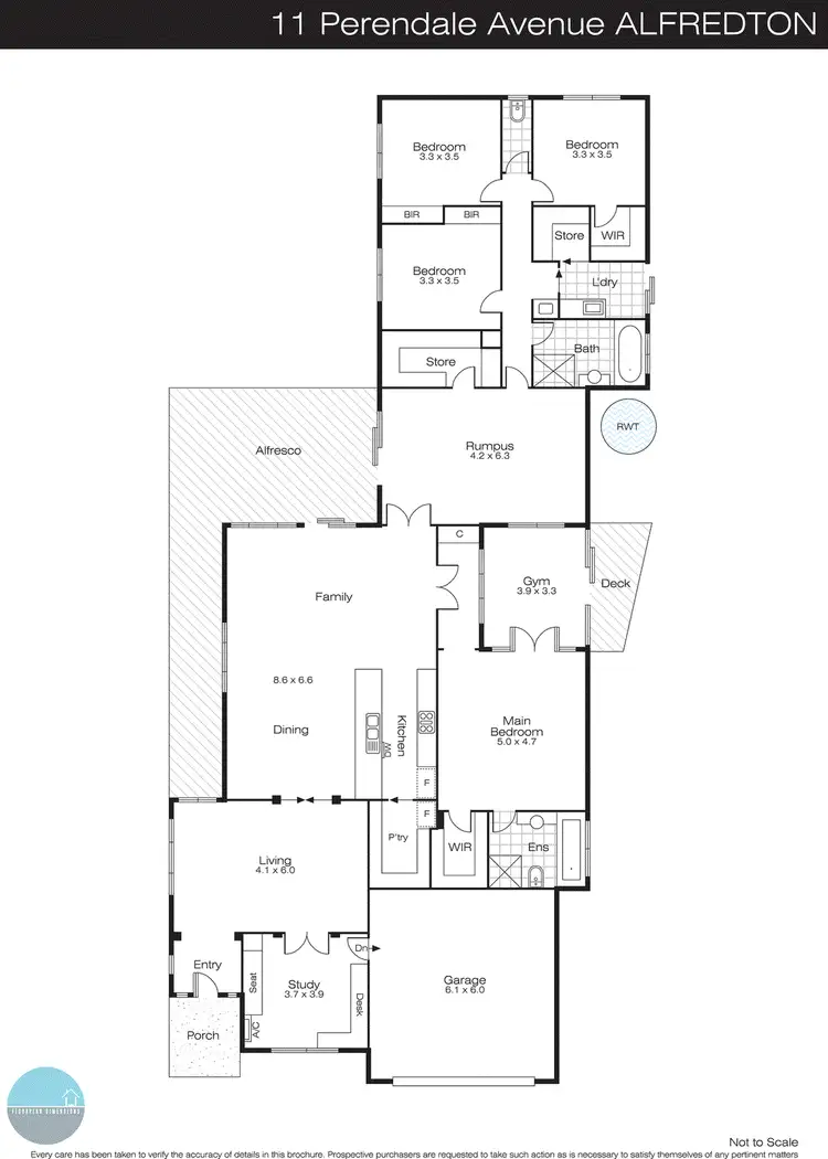 Floorplan of Homely house listing, 11 Perendale Street, Alfredton VIC 3350