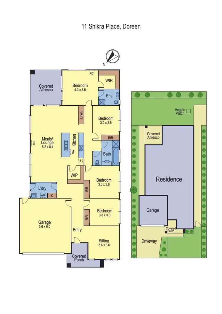 Floorplan of Homely house listing, 11 Shikra Place, Doreen VIC 3754