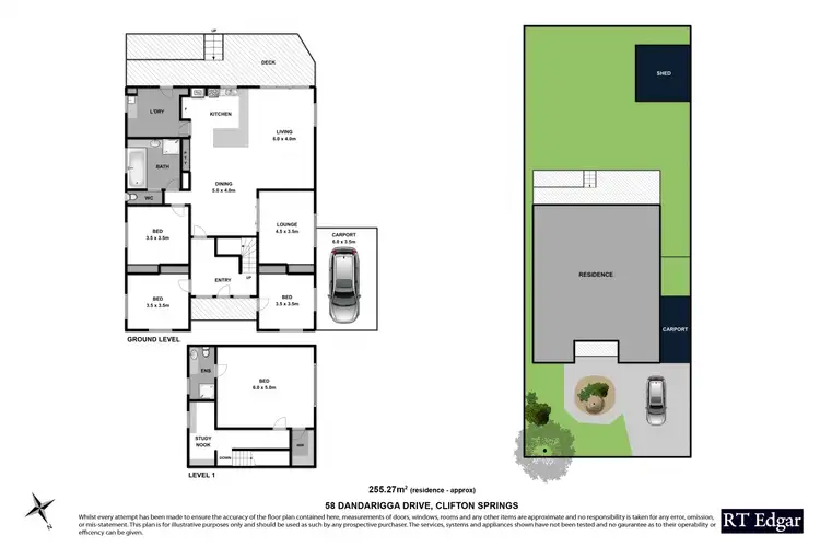 Floorplan of Homely house listing, 58 Dandarriga Drive, Clifton Springs VIC 3222