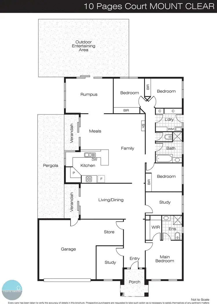 Floorplan of Homely house listing, 10 Pages Court, Mount Clear VIC 3350