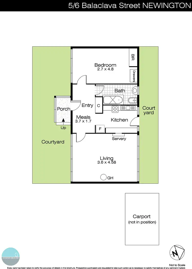 Floorplan of Homely unit listing, 5/6 Balaclava Street, Newington VIC 3350