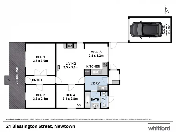 Floorplan of Homely house listing, 21 Blessington Street, Newtown VIC 3220