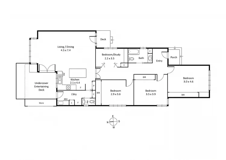 Floorplan of Homely house listing, 48 Anderson Street, Newport VIC 3015