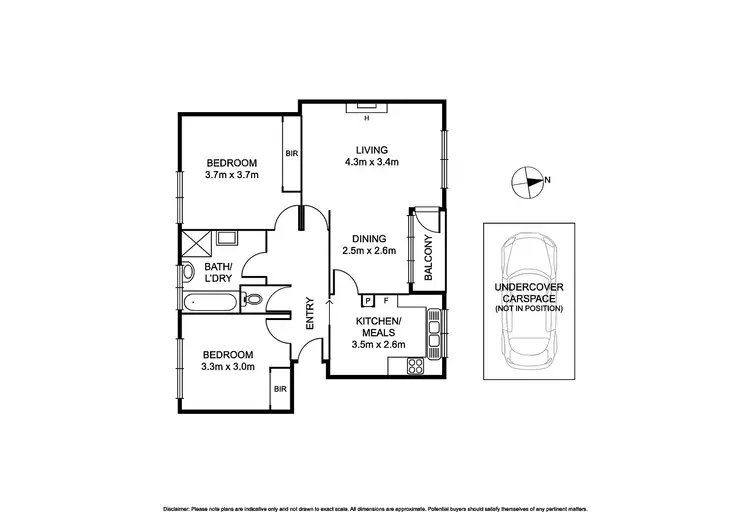 Floorplan of Homely apartment listing, 2/2 Parkside Street, Elsternwick VIC 3185