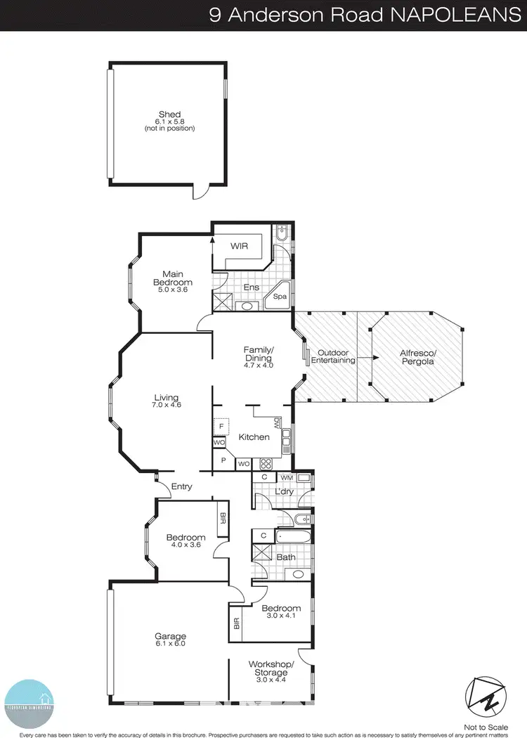 Floorplan of Homely house listing, 9 Andersons Road, Napoleons VIC 3352