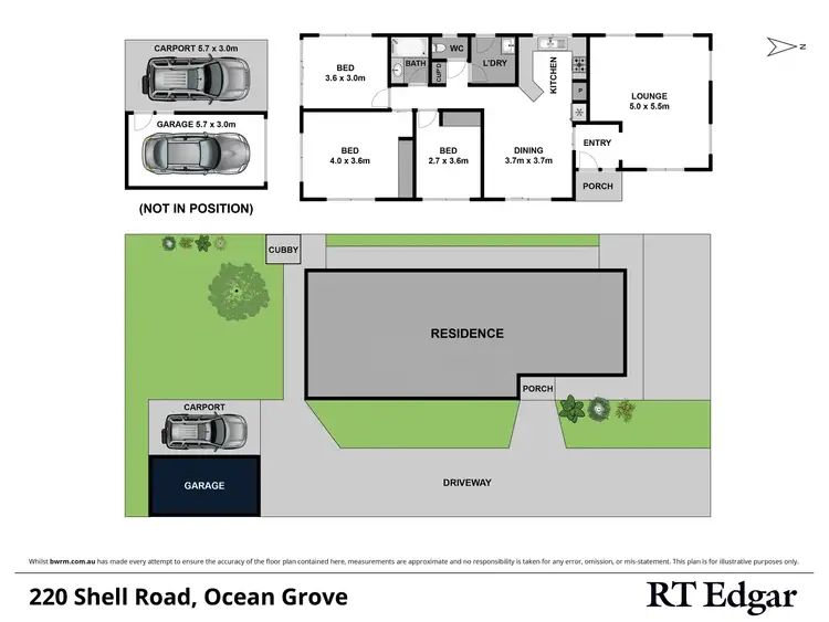 Floorplan of Homely house listing, 220 Shell Road, Ocean Grove VIC 3226