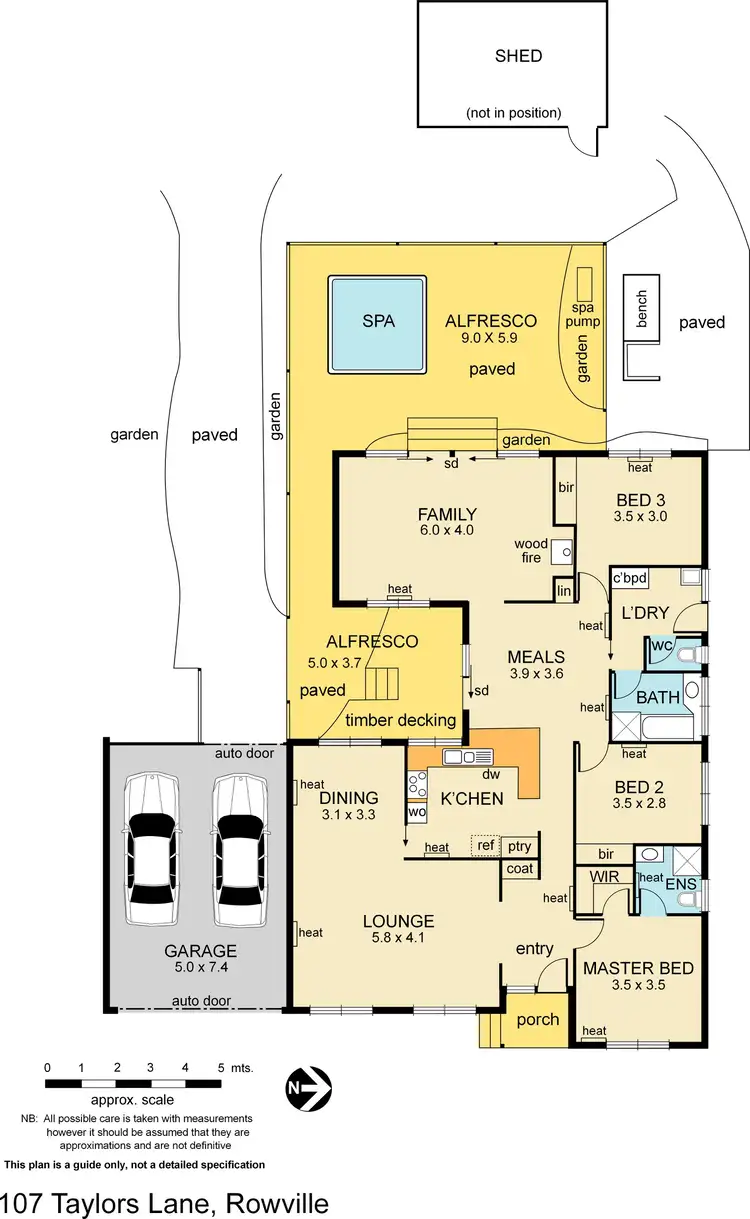 Floorplan of Homely house listing, 107 Taylors Lane, Rowville VIC 3178
