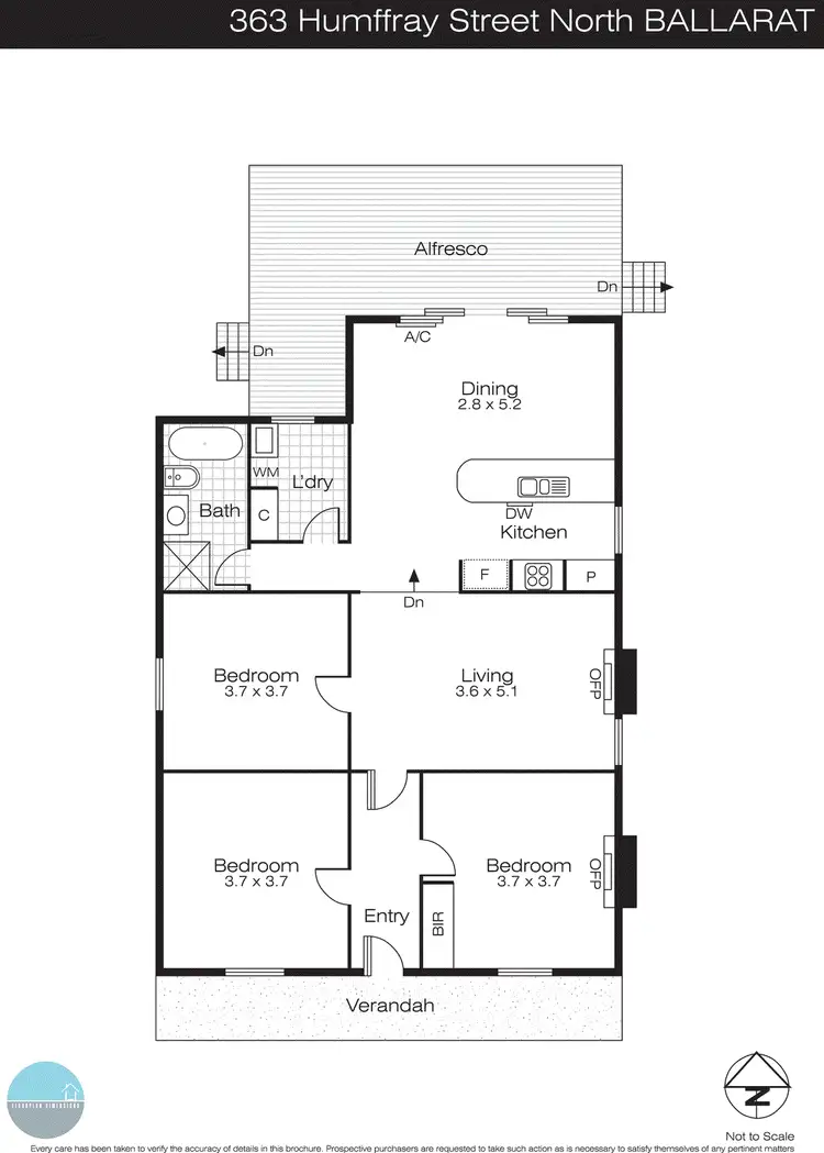 Floorplan of Homely house listing, 363 Humffray Street North, Brown Hill VIC 3350