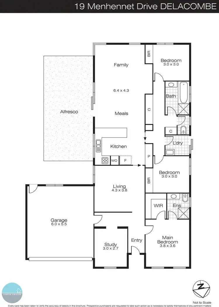 Floorplan of Homely house listing, 19 Menhennet Drive, Delacombe VIC 3356