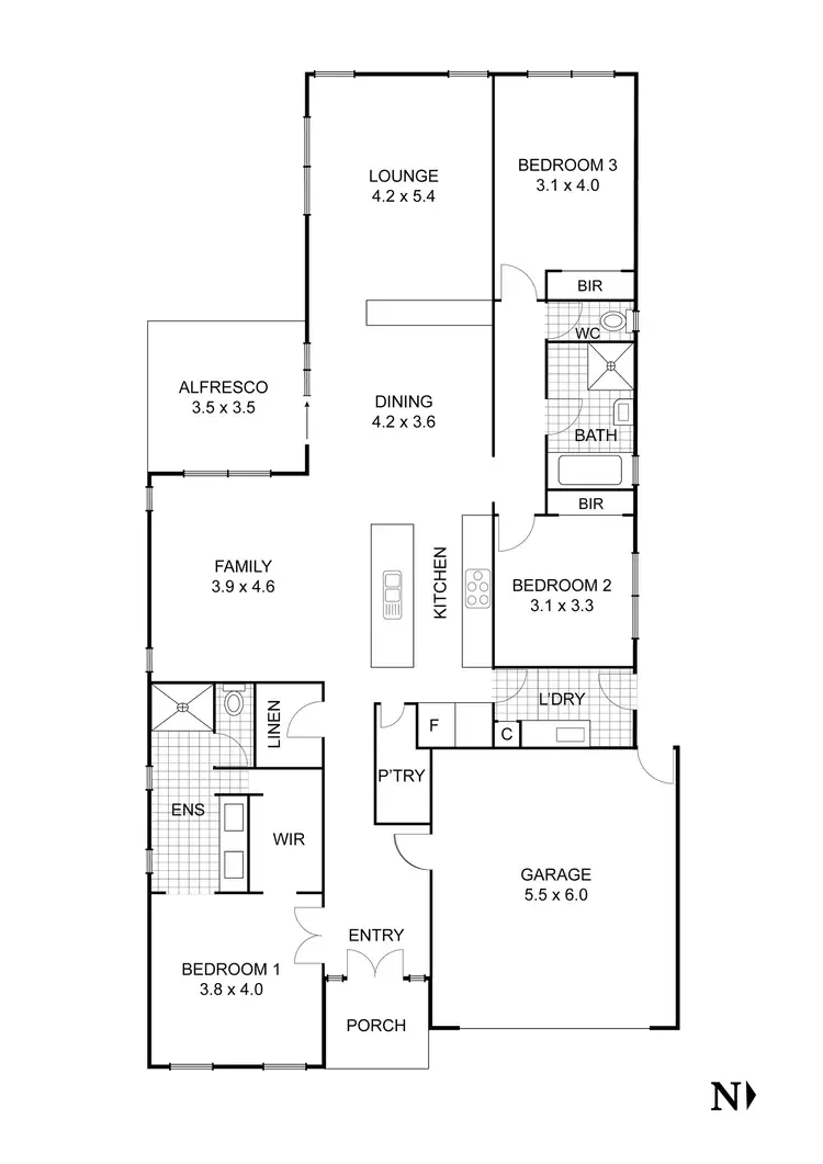 Floorplan of Homely house listing, 38 Greenvale Avenue, Wallan VIC 3756