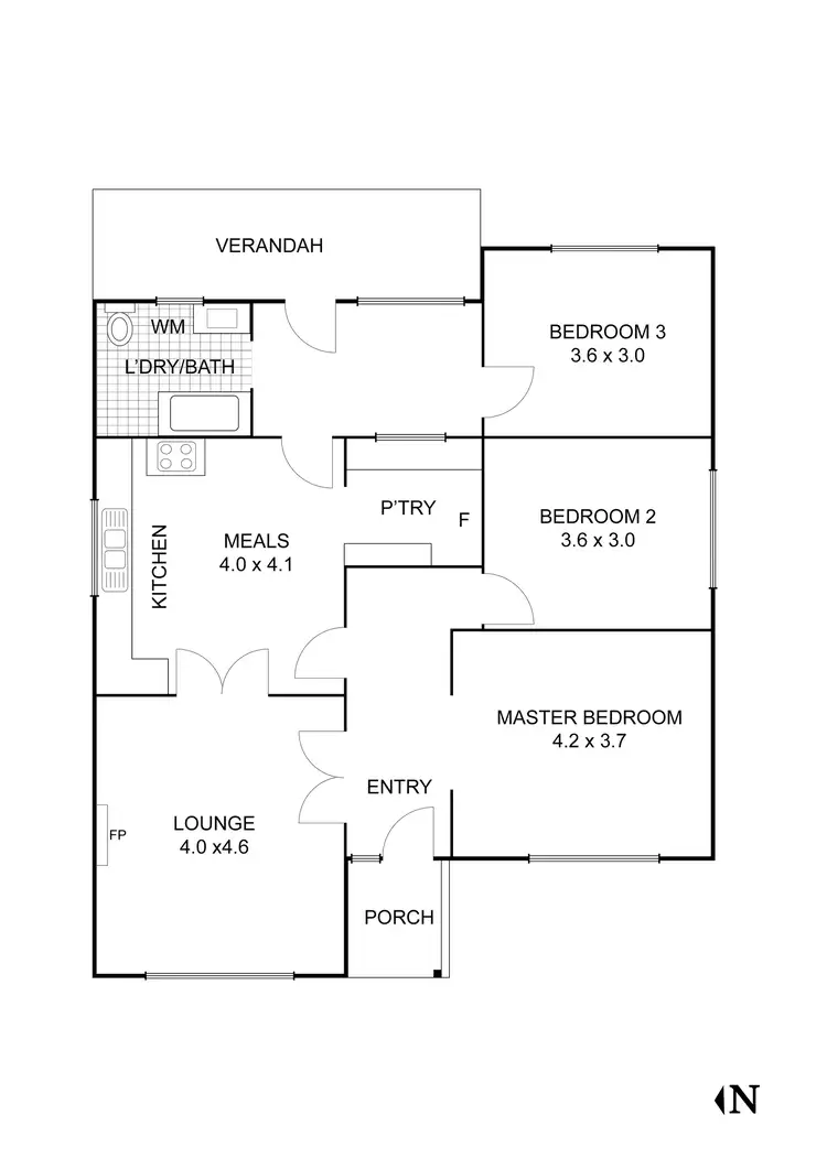 Floorplan of Homely house listing, 26 Snodgrass Street, Broadford VIC 3658
