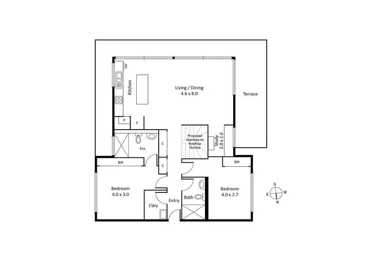 Floorplan of Homely apartment listing, 202/813 Toorak Road, Hawthorn East VIC 3123