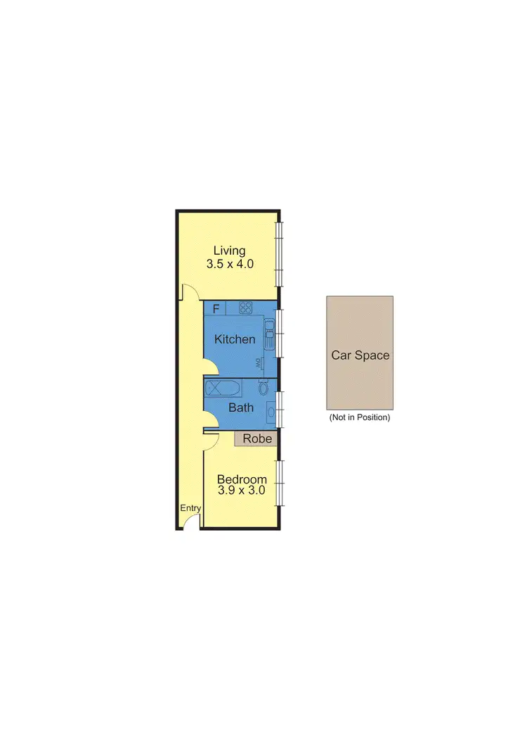 Floorplan of Homely apartment listing, 3/82 Grosvenor Street, St Kilda East VIC 3183
