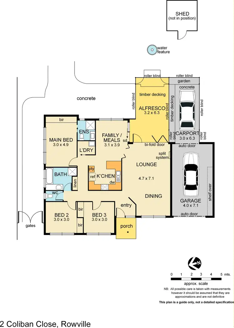 Floorplan of Homely house listing, 2 Coliban Close, Rowville VIC 3178