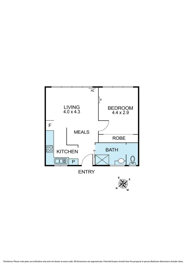 Floorplan of Homely flat listing, 8/6 Francis Grove, Thornbury VIC 3071