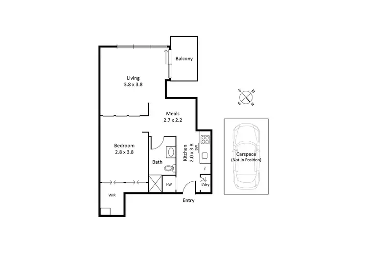 Floorplan of Homely apartment listing, 2106/31 Spring Street, Melbourne VIC 3000