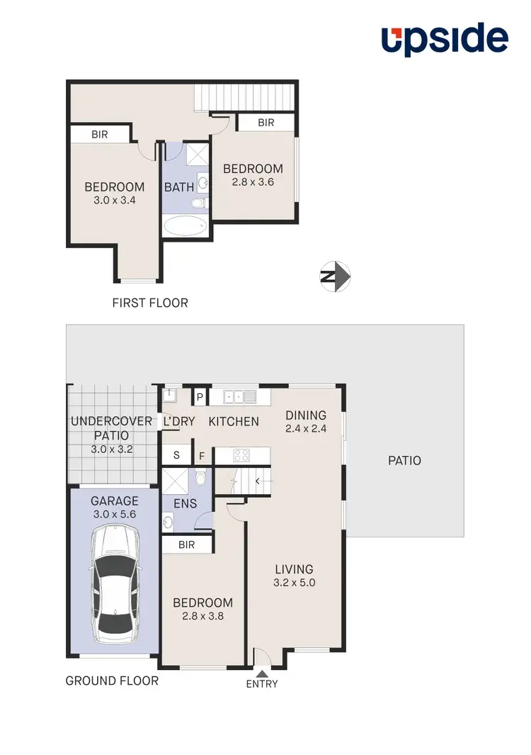 Floorplan of Homely townhouse listing, 7/58 Cam Street, Cambridge Park NSW 2747