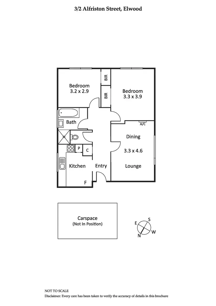 Floorplan of Homely apartment listing, 3/2 Alfriston Street, Elwood VIC 3184