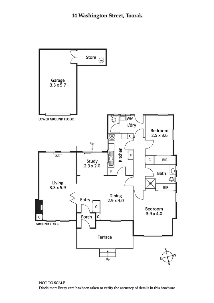 Floorplan of Homely house listing, 14 Washington Street, Toorak VIC 3142