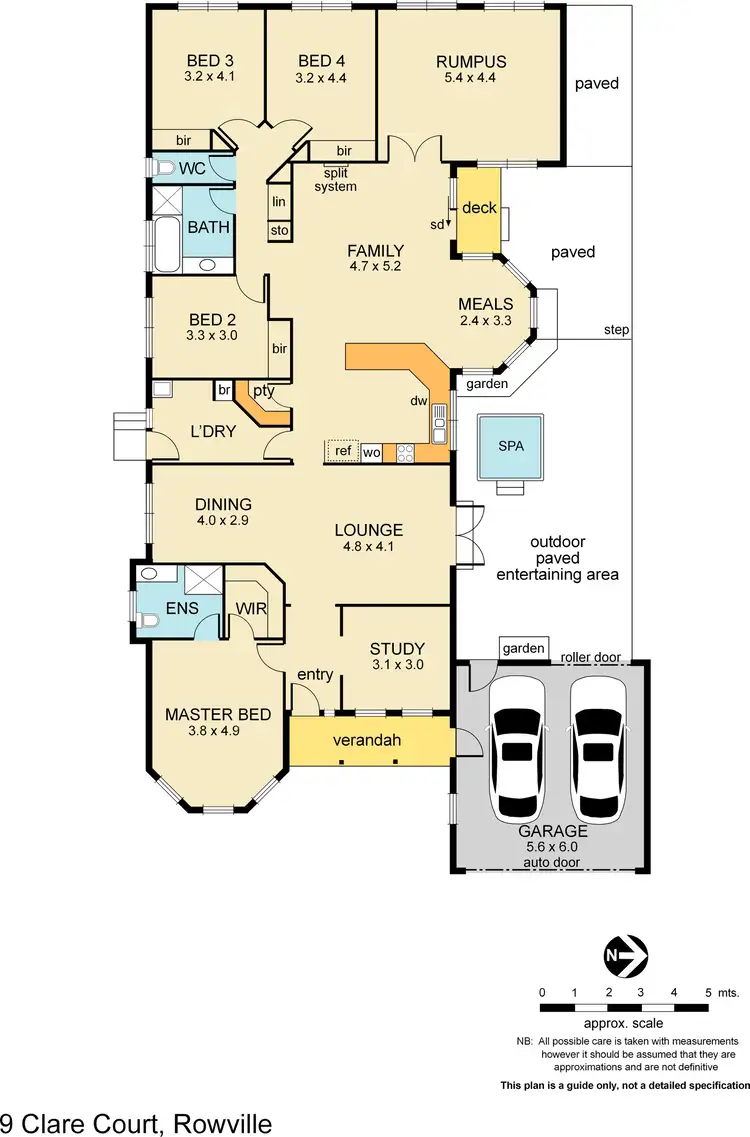 Floorplan of Homely house listing, 9 Clare Court, Rowville VIC 3178
