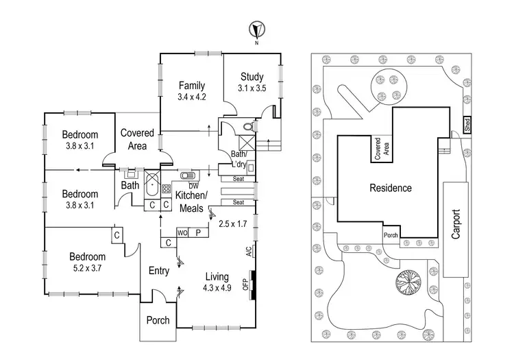 Floorplan of Homely house listing, 5 Leon Avenue, Rosanna VIC 3084