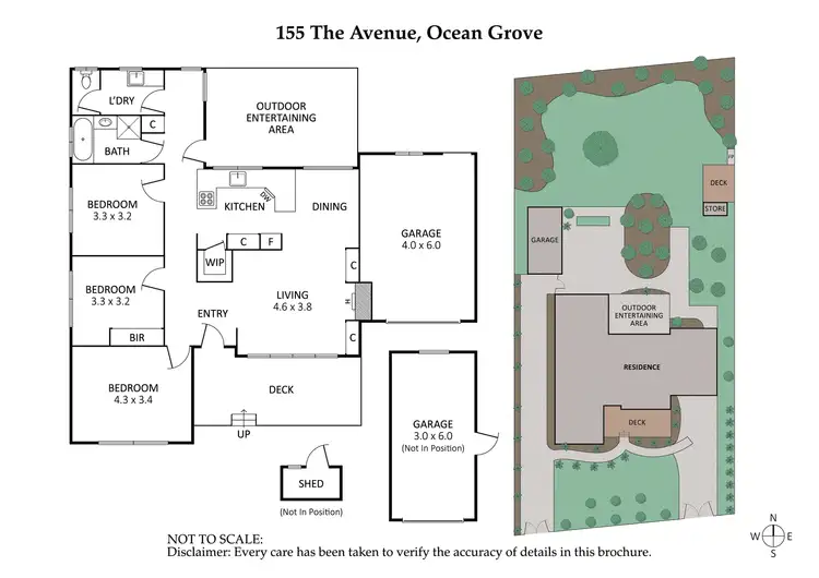 Floorplan of Homely house listing, 155 The Avenue, Ocean Grove VIC 3226
