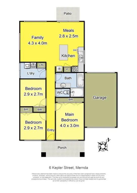 Floorplan of Homely house listing, 6 Kepler Street, Mernda VIC 3754