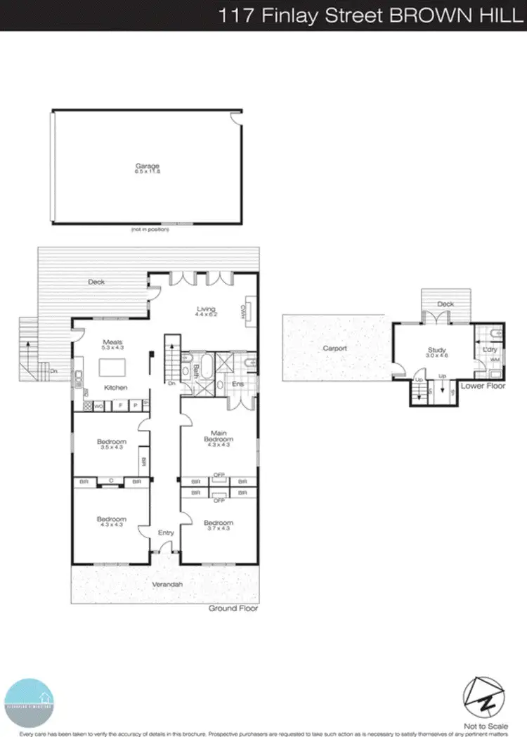 Floorplan of Homely house listing, 117 Finlay Street, Brown Hill VIC 3350