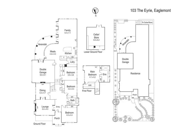 Floorplan of Homely house listing, 103 The Eyrie, Eaglemont VIC 3084