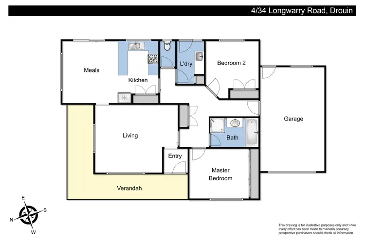 Floorplan of Homely unit listing, 4/34 Longwarry Road, Drouin VIC 3818