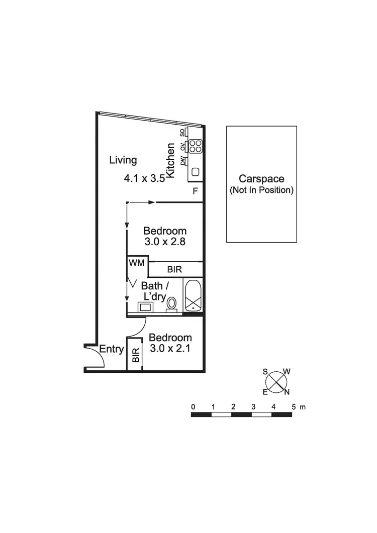 Floorplan of Homely apartment listing, 1307/18 Mt Alexander Road, Travancore VIC 3032