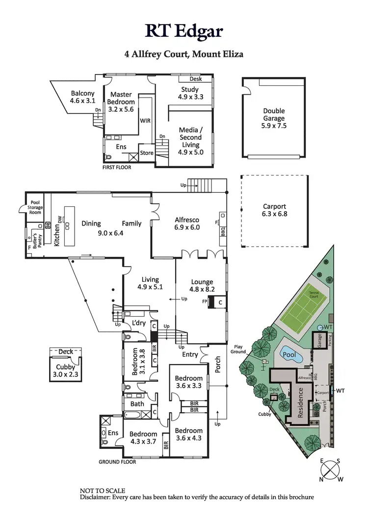 Floorplan of Homely house listing, 4 Allfrey Court, Mount Eliza VIC 3930