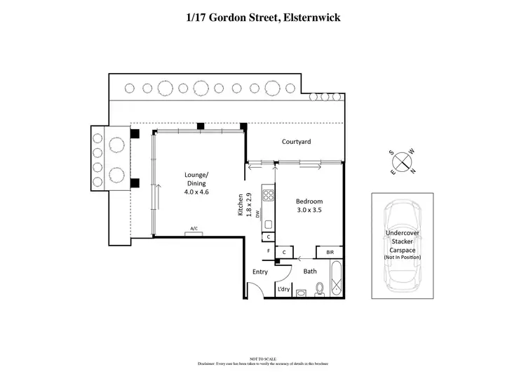 Floorplan of Homely apartment listing, 1/17 Gordon Street, Elsternwick VIC 3185