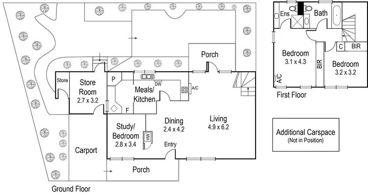 Floorplan of Homely townhouse listing, 5/141 Maltravers Road, Ivanhoe VIC 3079