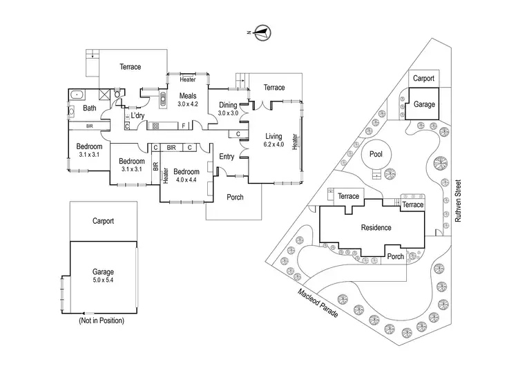 Floorplan of Homely house listing, 2 Macleod Parade, Macleod VIC 3085