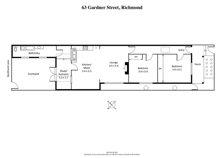 Floorplan of Homely house listing, 63 Gardner Street, Richmond VIC 3121