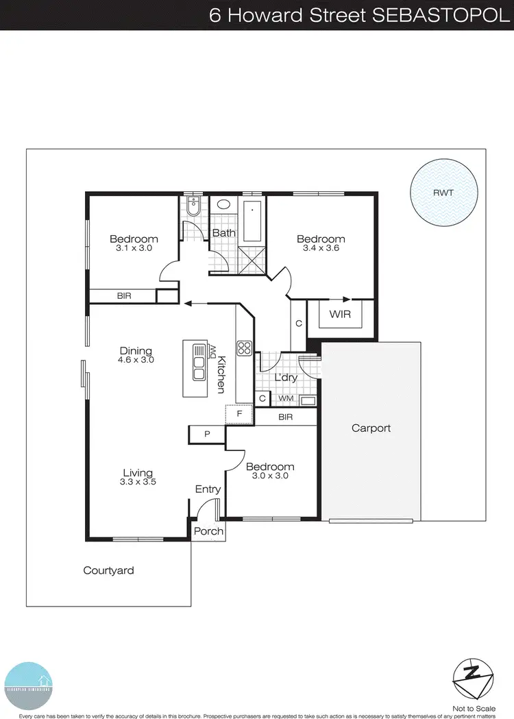 Floorplan of Homely house listing, 6 Howard Street, Sebastopol VIC 3356