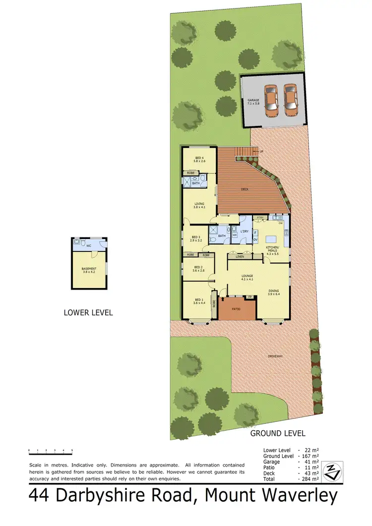 Floorplan of Homely house listing, 44 Darbyshire Road, Mount Waverley VIC 3149