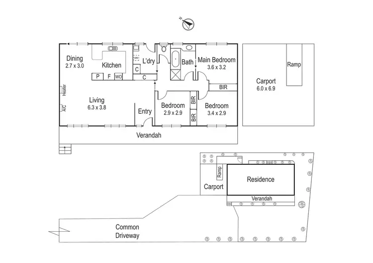 Floorplan of Homely unit listing, 26B Airlie Road, Montmorency VIC 3094