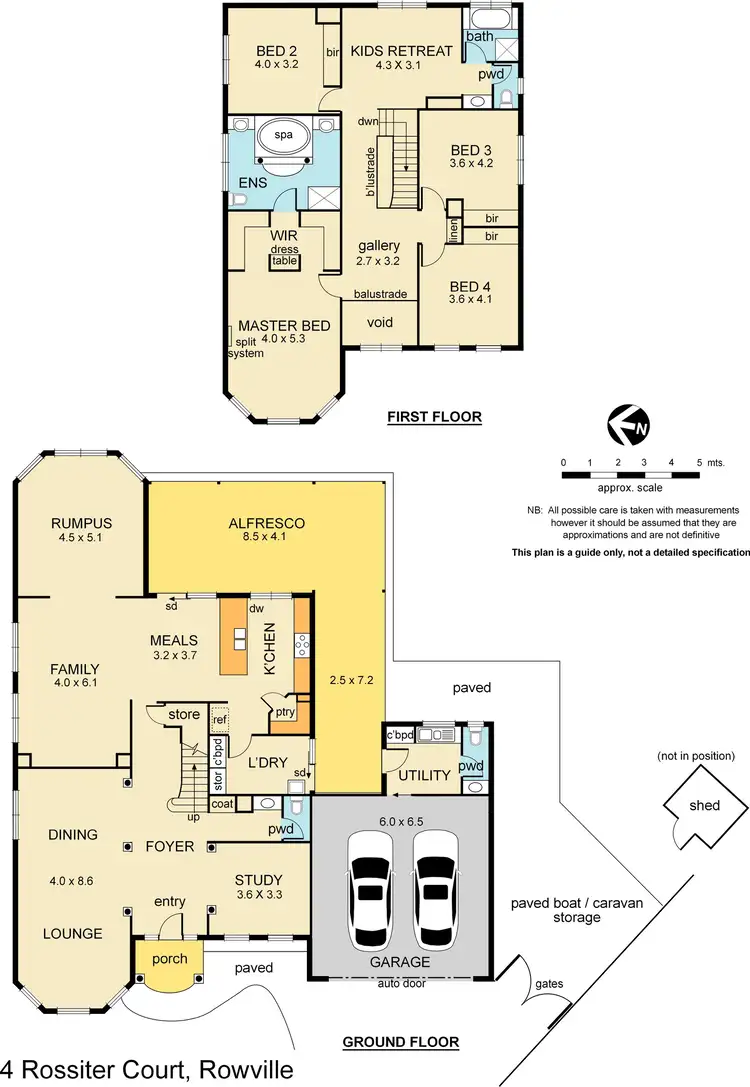Floorplan of Homely house listing, 4 Rossiter Court, Rowville VIC 3178